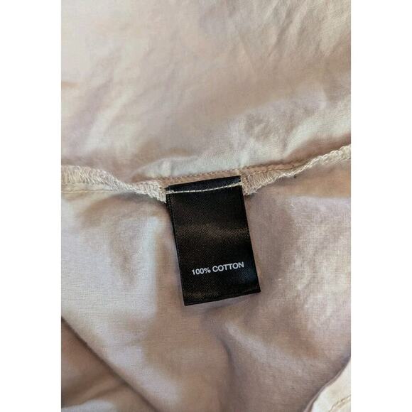 Avenue Womens Sz 30/32 Ruffle Front V-Neck Button Down 100% Cotton - Picture 7 of 12